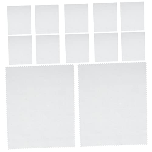 PRETYZOOM 50pcs Microfiber Jewelry Cleaning Cloth Wedding Ring Cleaner Polishing Cloths