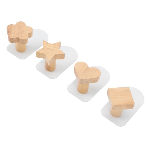 Gatuida Ganchos Adhesivos Diseño en Forma de Material Sintético para Colgar Ropa y Sombreros, 4 Piezas en Garajes Varios estilos para de Paredes Varios estilos