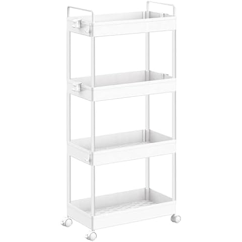 SOLEJAZZ 4-Tier Rolling Storage Trolley Cover