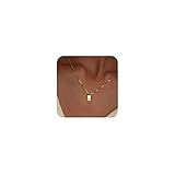 Initial Necklaces for Women 14K Gold Plated Letter Necklace Dainty Name Pendant Necklace Personalized Christmas Gifts for Women Trendy Gold Jewelry