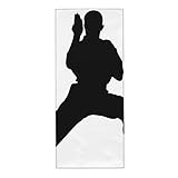 Mikrofaser-Handtuch, Karate-Druck, bestes leichtes Handtuch für Schwimmen, Sport, Reisen