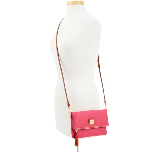 Image of Dooney & Bourke Women's Foldover Zip Crossbody, Small Handbag with Strap