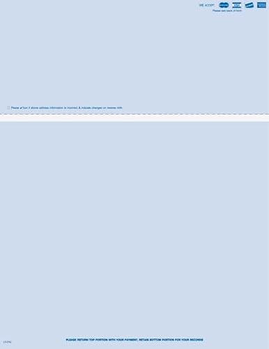 NAGForms Laser Medical Billing Statement Paper, 8.5x11 Inch, 24 lb, MC, Visa, Discover & AMEX on Front, Change of Address & Credit Card Info on Back, 500 Count (Navy)