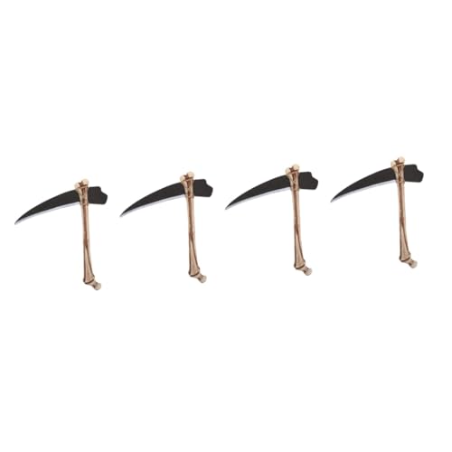 BESPORTBLE Lot De 4 Pioches En Os Fausses Pioches Modèle Homme Des Cavernes Déguisement Halloween Décoration De Fête Décorative Fausses Pioches Os En Plastique
