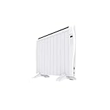 Cecotec Radiador Eléctrico Bajo Consumo Ready Warm 2000 Thermal Connected. 10 Elementos, 1500 W, De pared o pie, Temporizador, Mando a Distancia, Pantalla LCD, Control Wifi