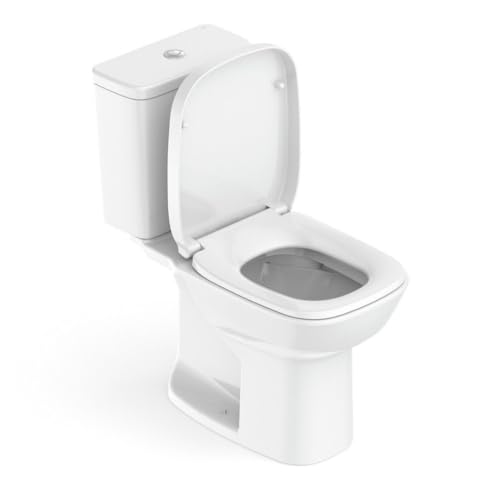 Roca Kit Vaso Sanitário com Caixa Acoplada e Assento Soft Close Square