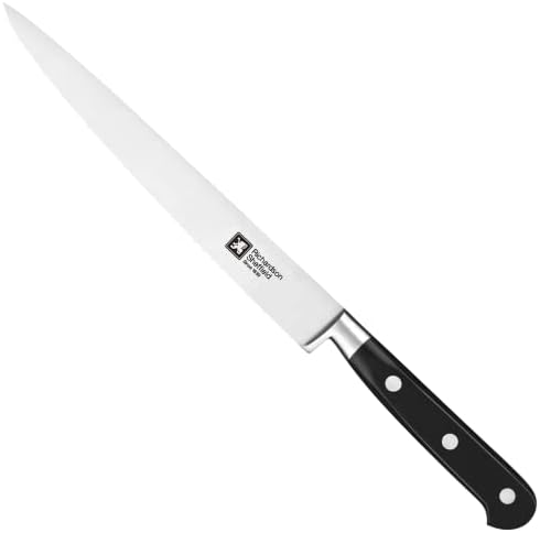 RICHARDSON SHEFFIELD FN190 Origin Professional Carving Knife 8", Stainless Steel, NSF Approved, Silver, Black