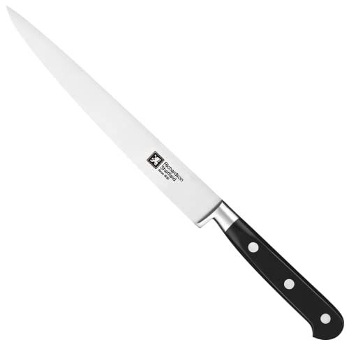 Richardson Sheffield Fn190 Origin Professional Carving Knife 8", Stainless Steel, Nsf Approved, Silver, Black #TOP18