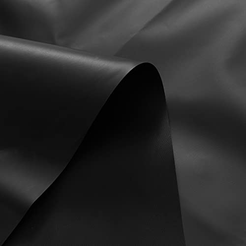 image for Barossa Design Extra Long Black Shower Curtain Liner with 3 Magnets - 