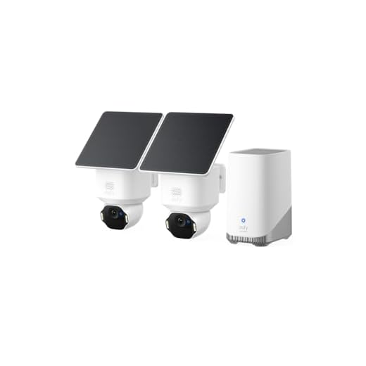 Kit di 2 telecamere eufy Security SoloCam E42 (HomeBase S380), telecamera wireless 4K esterna, energia FV, rilevamento moto AI, strobo, pan e inclinazione, riconoscimento facciale, spazio fino a 16 TB