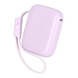 MOTTERU 発火リスクほぼゼロ 半固体モバイルバッテリー 5000mAh PD20w USB-Cケーブル一体型 2年保証 ペールアイリス | モッテル 釘を刺しても発火しない 超安全 耐熱耐寒60℃～－10℃ 2000回サイクル 約4倍長持ち 長寿命 準固体 最小 最軽量 パススルー 飛行機持ち込みOK PSE認証 iPhone スマホ対応 MEC-MBSS5003-PU