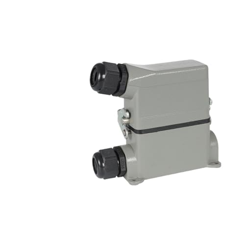 Conector rectangular resistencia HE de 16 pines con cubierta alta inferior y lateral 2