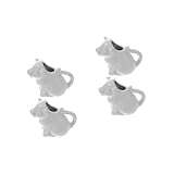 IMIKEYA 4 Stck Keramik Milchkännchen Tierförmige Milchkanne mit Henkel Multifunktionaler Milch und...