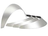 KUAFU 3' Wide Universal Steel Fender Flares, Front & Rear Wide Body Kit Flexible Wheel Arches Edge Trim Protector 4-Piece Set