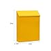 IEUDNS Wall Mount Mailbox Wall Hanging Mail Box Large Capacity Letter Box Drop Box with Lock Newspaper Holder Box for Outdoor Decor, yellow