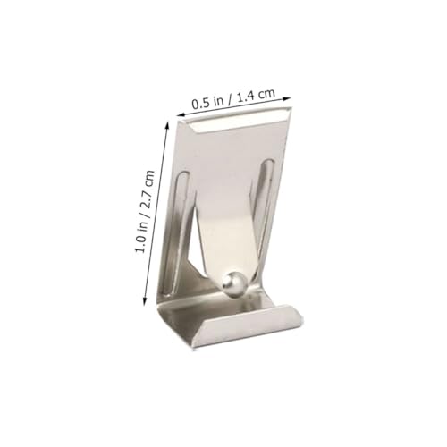 Image of Hemobllo Picture Frame Hardware Accessories 60Pcs Metal Spring Turn Clamps 1.06 Inch Picture Frame Hanging Hooks for Wooden Frames and Canvas DIY Framing