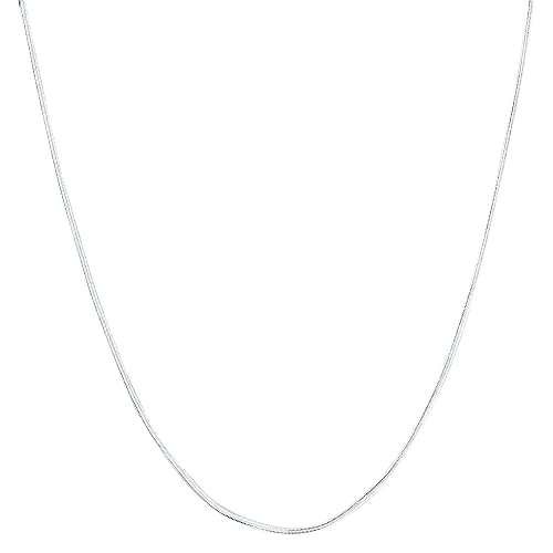 Collier chaîne serpent 2mm en argent pour hommes et femmes