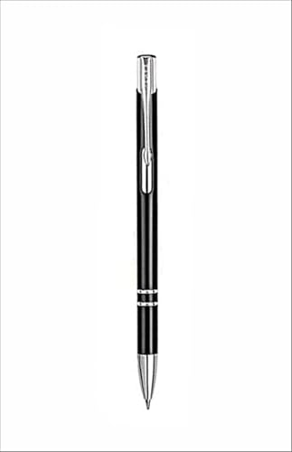 Image of VANCHER Personalised Ballpoint Pen - Custom Engraved Metal Pen with Blue Ink | Sleek & Durable Writing Pen | Elegant Gift for Professionals, Office, School & Events (Design 2)