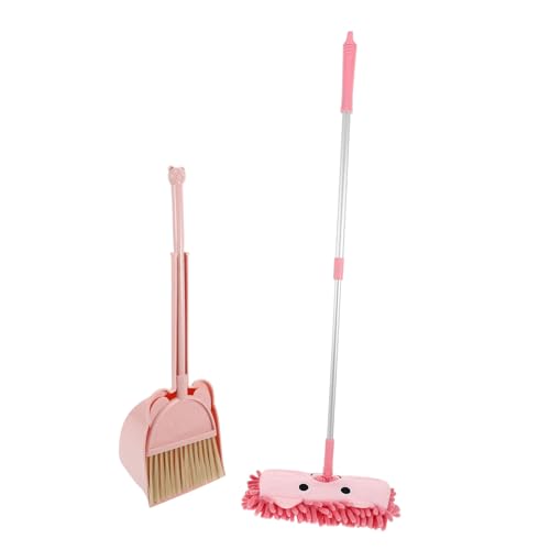 JUMPLAWN 1ensemble Set De Nettoyage pour Garçon Fille Mini Balai Pelle à Poussière Et Mop pour Jeu De Rôle Accessoire De Ménage pour Garçon Fille Domicile