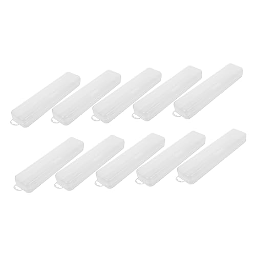 TOVINANNA Portable Toothbrush Holder Transparent Travel Cutlery Cases Durable Toothbrush Box Seal for Storing Cosmetics Jewelry and Daily Essentials