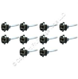 #US 562-800 Wedge-Base Snap-in Lampholders 8' Lead for T3 1/4 Ature 10pc