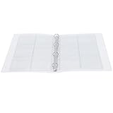 EXCELLENT MATERIAL: The cover of this notebook is made of clear binder, which is a ring bound planner page made of PVC binder. The loose-leaf binder is small and portable like a book, easy to store and carry.