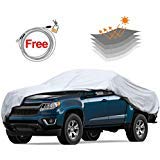 KAKIT 6 Layers Truck Cover Waterproof All Weather, Heavy Duty Snowproof Windproof Dustproof Car Cover Universal Fit(Up to 224