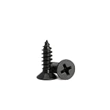 M3 x 3/8“ Wood Screws,Sheet Metal Screws Phillips Drive Small Screws, Flat Head Small Wood Screws Made of Carbon Steel, Suitable for Wood Furniture and Drywall 100pcs.(10mm)