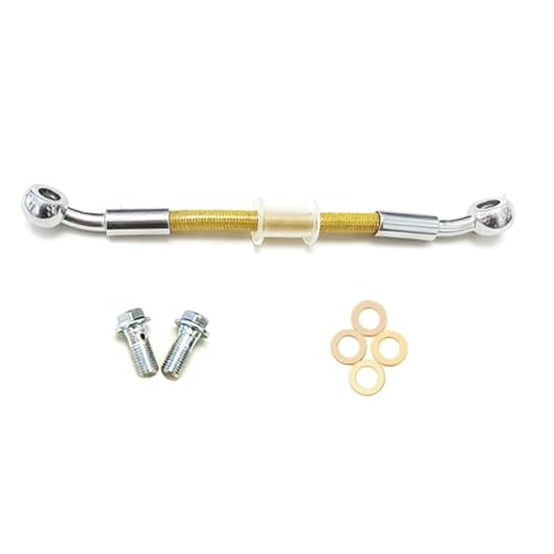 Durite frein hydraulique tressée M8 28° pour moto Suzuki Yamaha 300cm