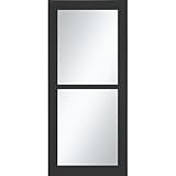 LARSON 80 Split Fullview Black 34-in Exterior Storm Door