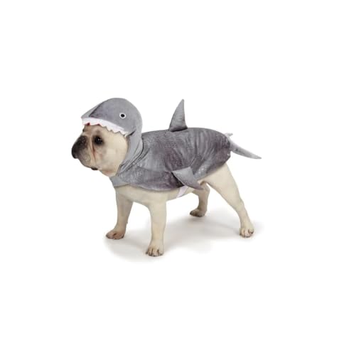 Disfraz para perro tiburón gris tamaño XLarge miniatura 2