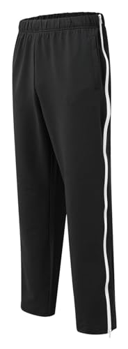 Pantalon de loisirs long décontracté et ample couleur noire - 4