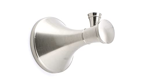 Richelieu 35549 Palermo Collection Modern Bathroom Double Hook for Bathrobe and Towel, 2 5/8-inch (67), Brushed Nickel