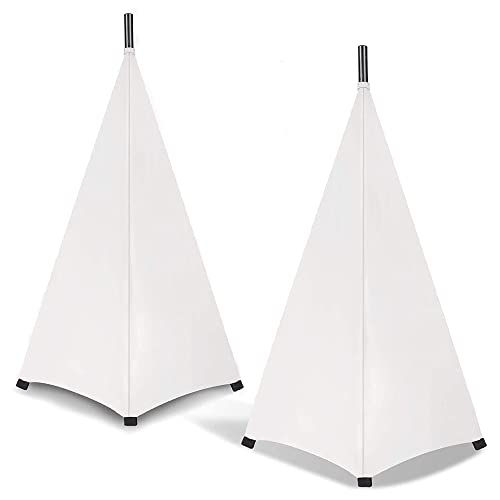 Tiamu Pied Enceinte Universel, Housse de Trépied pour Haut-Parleur en élasthanne extensible, Pieds Enceintes Double Face, Support de Haut-Parleur de DJ...