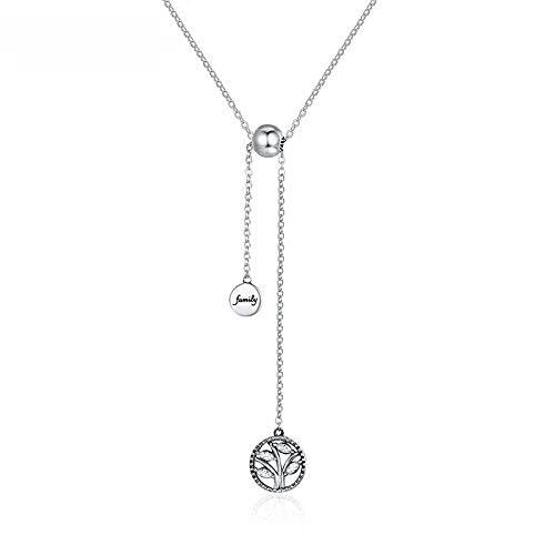 Collier arbre de vie d'une finition authentique avec pendentif maison ciselé