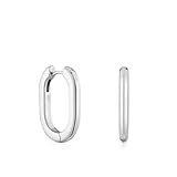 TOUS Pendientes aro largos de plata 22 mm, Para Mujer, Colección Basicos