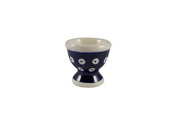 Polish Pottery Boleslawiec Egg Cup, in TADPOLE pattern