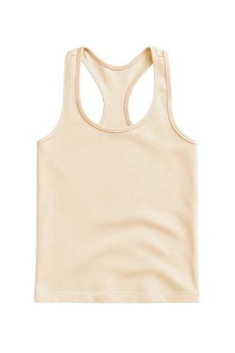 Image of Kurve Premium Girls Seamless Supersoft Wide Strap Comfortable Racerback Tank (Made with Love in The USA)