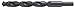 Cle-Line C20661 Heavy Duty Jobber Length Drill, High Speed Steel, Steam Oxide Finish, Reduced Shank, 135-Degree Split Point, 5/8" Drill Diameter