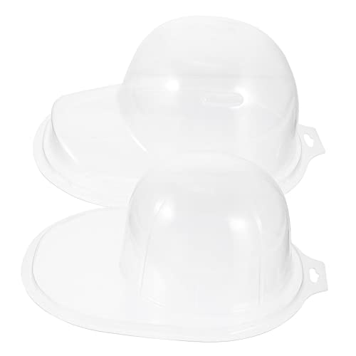 Happyyami 2Pcs Transparent Hat Display Holders Reusable Caps Support for Home Shop and Mall Storage Hat Stands with Smooth Edges for Baseball Caps and Accessories