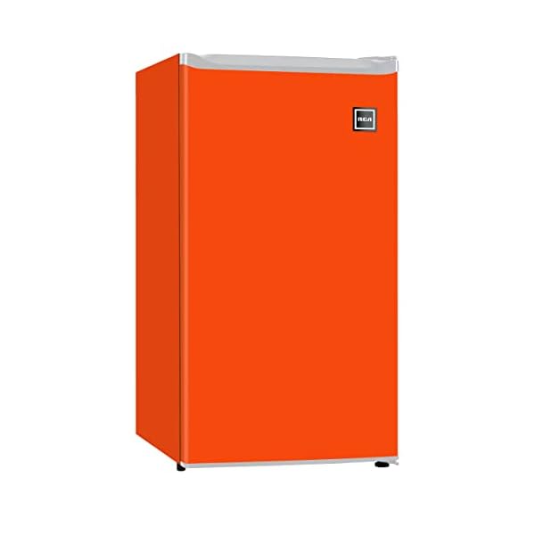 RCA RFR321FR320/8 IGLOO Mini Refrigerator, 3.2 Cu Ft Fridge, Orange