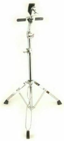 Double Braced Bongo Stand Adjustable, Chrome, Stabilizer Bar, Pivoting - 4' Foot