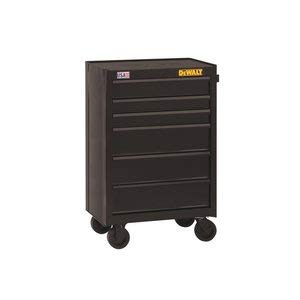 Rolling Tool Cabinet, 6-Drawer, Double Wall Steel, 26-In.