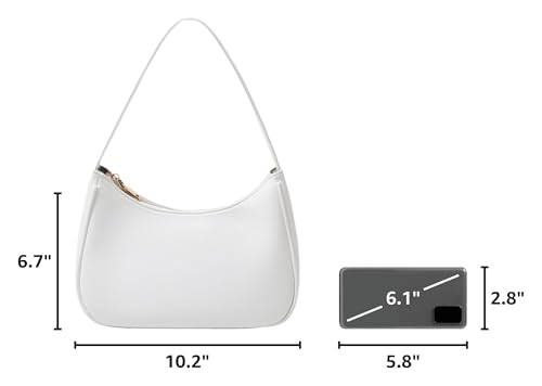 Image of CYHTWSDJ Shoulder Bags for Women, Cute Hobo Tote Handbag Mini Clutch Purse with Zipper Closure