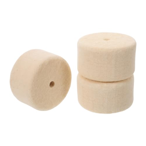 Compatibilità versatile: caratterizzato da un aspetto minimalista e dimensioni universali, questo battente in feltro per pedale per batteria si fonde perfettamente con vari accessori per strumenti musicali, adatto per studio, palco o pratica a casa, cuscinetti in feltro per batteria, cuscinetti in feltro per batteria per spettacoli