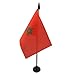 AZ FLAG - Tischflagge Marokko - 15x10 cm - Marokkanische Tischfahne 10 x 15 Cm - Flaggen