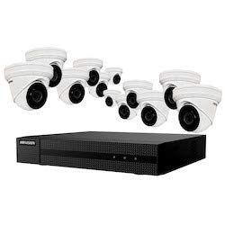 Hikvision Eki-K164T412 16-Channel Poe 4K Value Express Nvr Kit With (12) 4Mp Ir Outdoor Network Dome Camera With 2.8Mm Lens, Rj45 Connections #TOP1