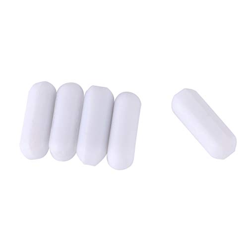 5pcs White PTFE Type C Stir Bars for Magnetic Mixer, Lab Spinner and Laboratory Stirrer (1)