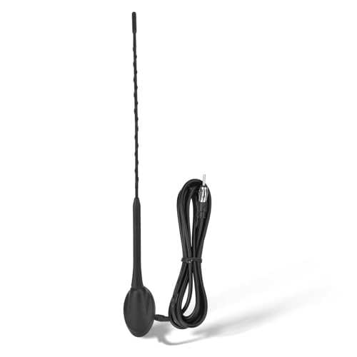Eightwood Antenne Voiture FM/AM Antenne Toit Radio Marine Câble Extension 2 M pour Bateau Voiture, Camion, fourgonnettes, Caravane, Camping-Car, Tuner Radio...