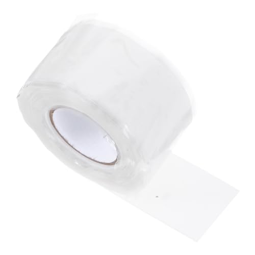 BESTonZON Ruban Adhésif Étanche pour Réparation de Fuites en Caoutchouc Silicone Blanc 2,5cm X sur Tuyaux D'eau, Adapté à Diverses Tailles de Canalisations Domestiques